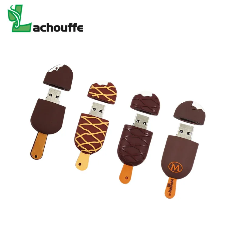 Флешка для мороженого ПВХ usb флеш-накопитель флэш-накопитель 4 ГБ 16 32 64 карта