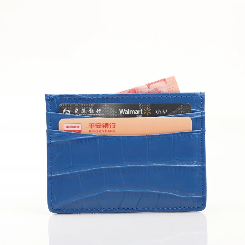 Крокодил PatternCard держатель кошелек из натуральной кожи многофункциональный для