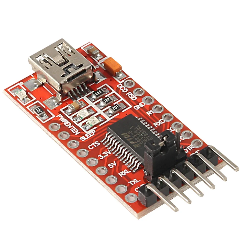 2 шт./лот FT232RL FTDI Micro USB 3 В 5 для модуля последовательного адаптера TTL мини-порта Arduino