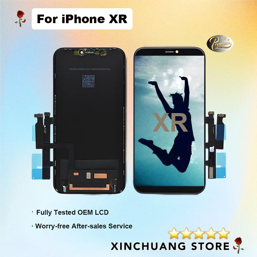ЖК-дисплей для iPhone XR сменный экран с 3D сенсорным экраном True Tone инструментами без
