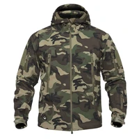 military tactical jacket mens waterproof windbreaker winter warm jacket camouflage hooded camouflage military uniform