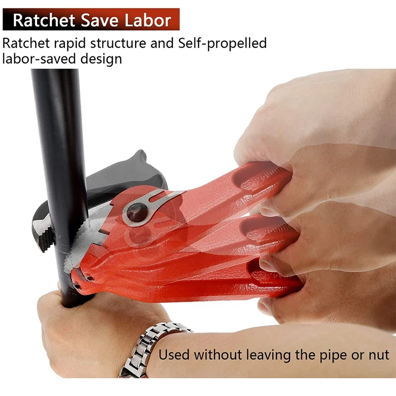 

10-Inch Automatic Adjustment Quick Pipe Wrench Ratchet Wrench Multi-Function Wrench Pliers, Suitable for Plumbers