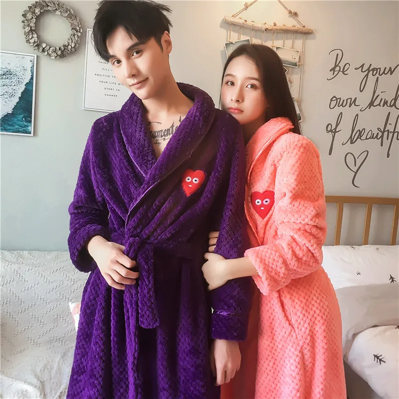 Женский халат сиамские пижамы Зимние коралловые флисовые купальные халаты в