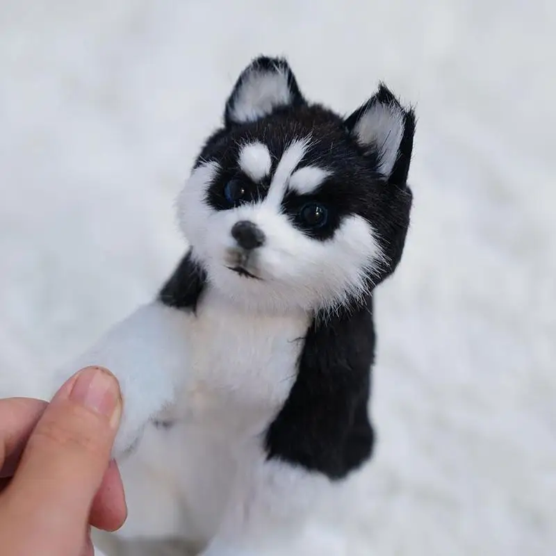 

Realistic Husky Dog Simulation Toy Dog Puppy Lifelike Stuffed Companion Toy Pet Dog Handcrafted Drop Shipping