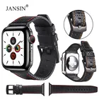 Ремешок из углеродного волокна для iWatch Series 5 6 40 мм 44 мм, металлическая застежка, браслет с пряжкой для Apple Watch Band 38 мм 42 мм