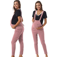 maternity pants pregnant women trousers corduroy strap bib suspenders pants for pregnancy overalls jumpsuit clothing plus size