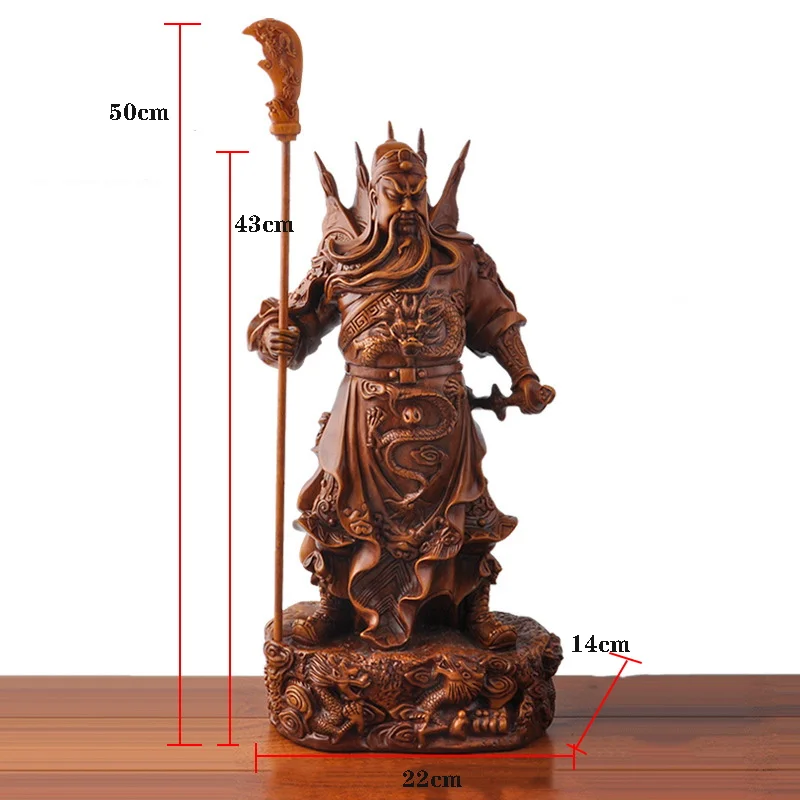 

Large Kowloon Guan Gong StatueResin Guan Yuwu God of WealthModern art handmade sculptureHome decor accessories statue