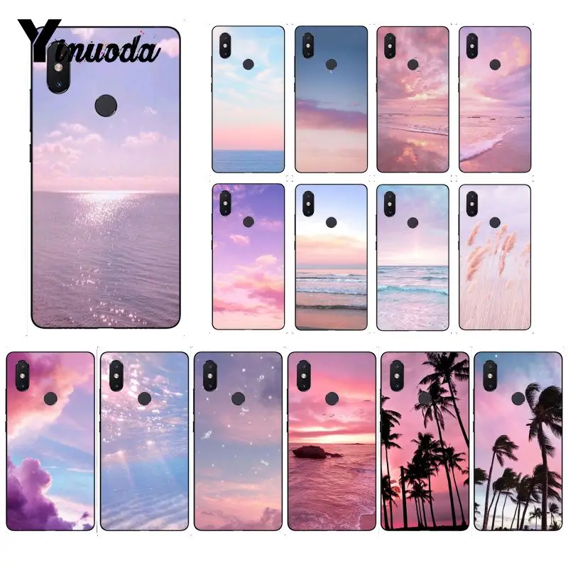 Yinuoda Розовый Милый kawaii воздушное пространство закат облако искусство Телефон чехол для Xiaomi mi 6 mi x2 mi x2S Note3 8 8lite Red mi 5 note5 Note4 4X