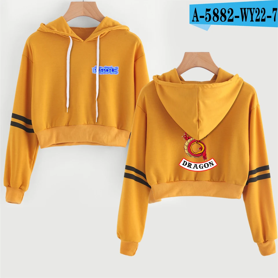 Yellow8 Southside riversale/женские толстовки для косплея, свитера, пуловеры, толстовки с изображением ривердейла, укороченная куртка с изображением южной стороны, уличная одежда для девочек - Цвет: Yellow8