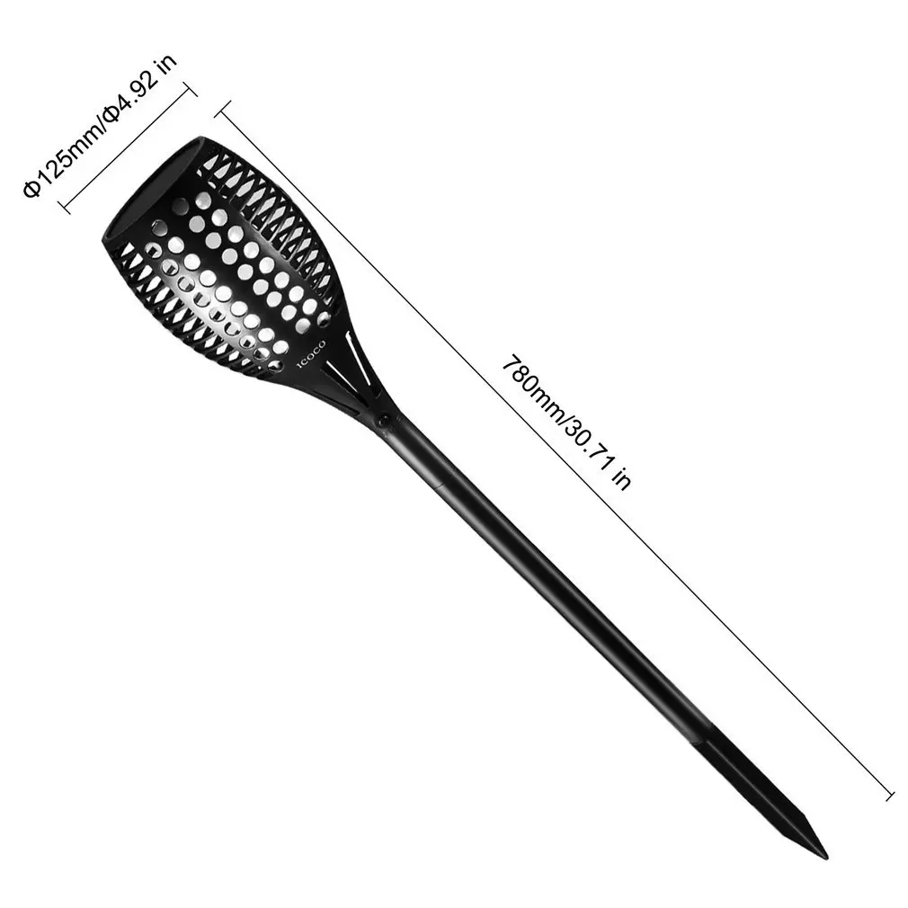 2 шт./компл. 96 Светодиодный Солнечный мерцающий пейзаж Декор лампы Открытый Сад