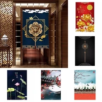 chinese retro kitchen bedroom geomantic curtain shower toilet partition curtain half panel curtain blackout curtain decoration