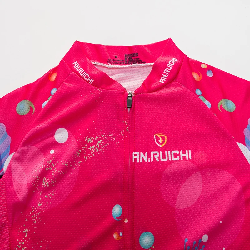 Женские велосипедные Джерси с длинным рукавом ярко розовые дышащие