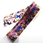 1 рулон фольги для ногтей Звездная наклейка бабочка снежинки Рождественская фольга (100x4 см) переводная наклейка для ногтевого дизайна блестящая фольга