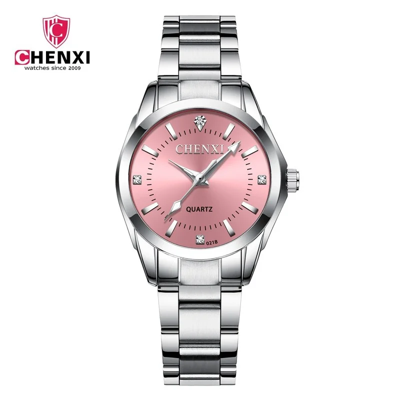 

6 Kinds of Fashion Colors CHENXI CX021B Brand Relogio Luxury Men's Women's Casual Watch Waterproof Couple Rhinestone Watch Gift