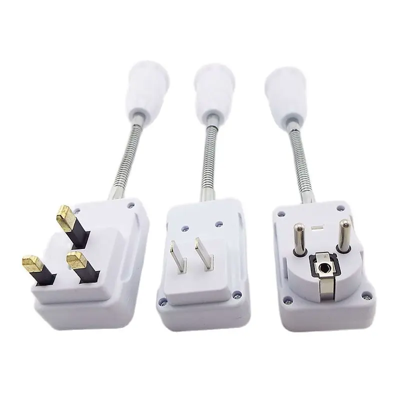 

AC 110-220V E27 Lamp Bulb Adapter Flexible Light Bases Holder Flexible Converter On/Off Switch Adapter Socket 20CM EU/US/UK Plug