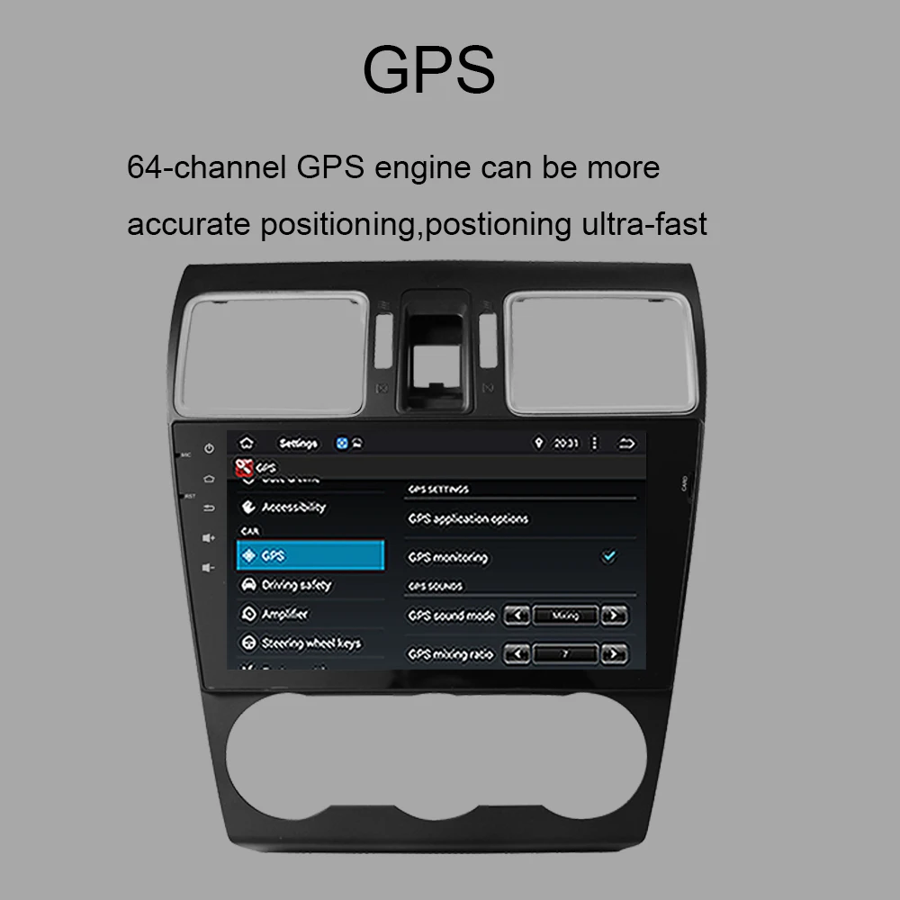 9-дюймовый Восьмиядерный Автомобильный GPS-навигатор Android 10 0 для Subaru Forester 2015-2022