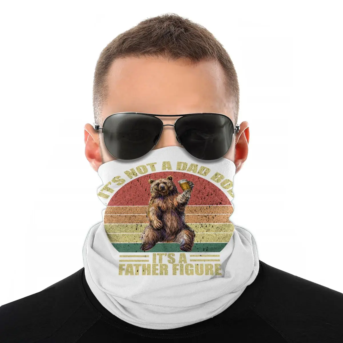 Шарфы для Дня отца медведя пива папы маски на половину лица шарф Хэллоуин банданы