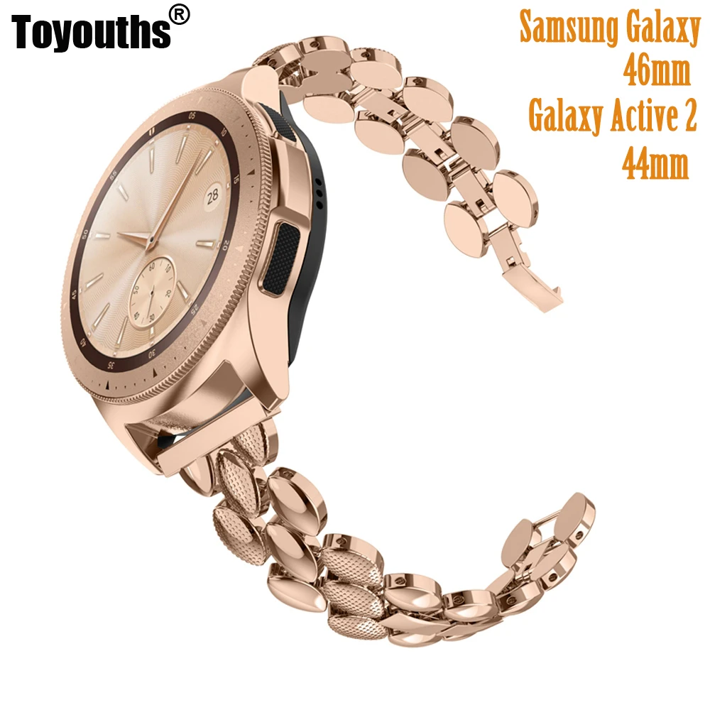 Ремешок мужской из нержавеющей стали для Samsung Galaxy Watch 46 мм браслет шириной 22