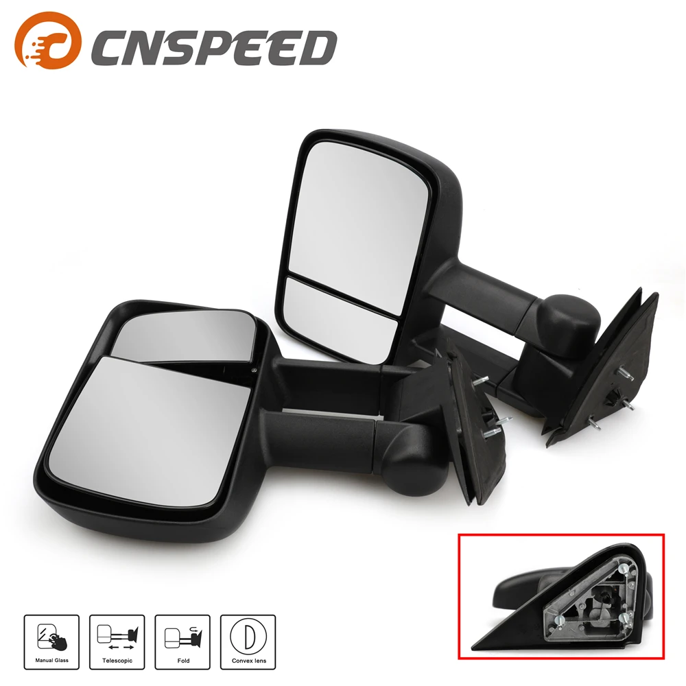 Пара ручных зеркал с выпуклым зеркалом для слепых зон 99-07 Chevy Silverado Sierra Truck 1500 2500 3500