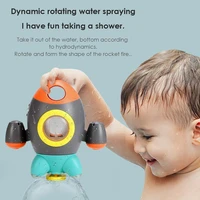 new baby spin water spray rocket bath toys for children toddlers shower game bathroom sprinkler baby bath toy for kids gift g9h8