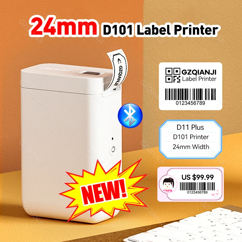 Niimbot D101 D11 Wireless tag Mini Label Sticker Printer Handheld Pocket labels bluetooth thermal label printer Paper Rolls
