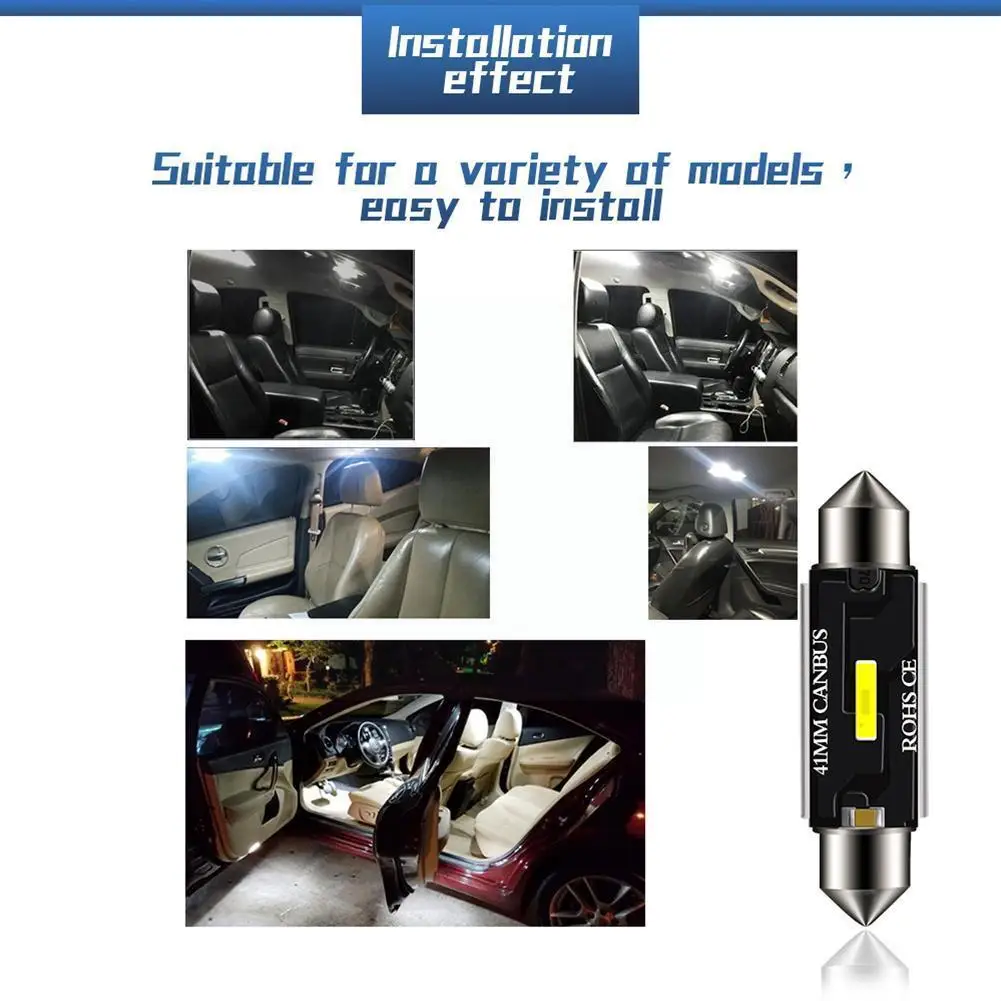 

Светодиодная лампа C5w Canbus C10w, гирлянда, 31 мм, 36 мм, 39 мм, купольная лампа Csp, освещение для чтения автомобиля, фотолампа 12 В, белая, 41 мм, F0a5