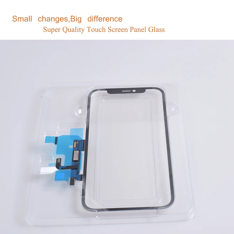 Panel digitalizador de pantalla t&aacute;ctil para Iphone 12 Pro, cristal LCD con pegamento hueco, OCA, 10 unids/lote-3