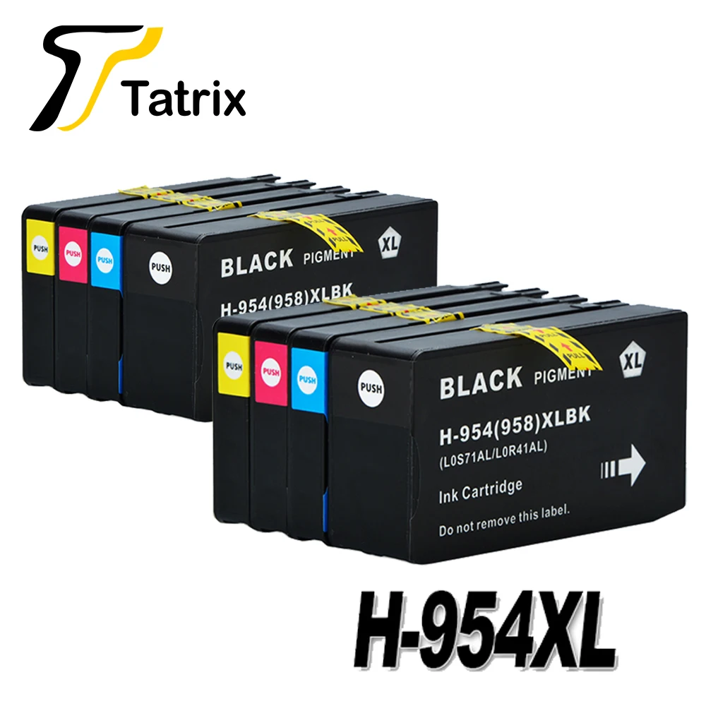 Для hp 954 hp 954XL полный Картридж BK/C/M/Y для hp OfficeJet Pro 7740 8210 8710 8715 8716 8720 8725 8730 8740 принтер - Цвет: 2 Sets