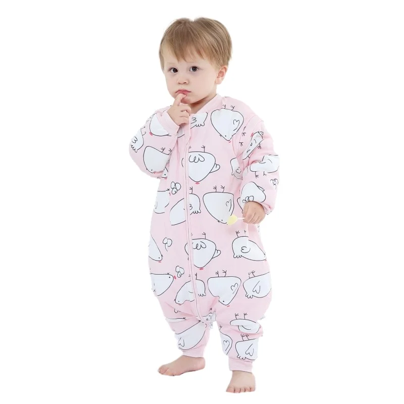 Thicken 0-6Y Winter Baby Slaapzak Infant Sleeping Bag Kids Wrap Swaddling Jumpsuits Sleepsack Spring Children Onesies Saco Dor