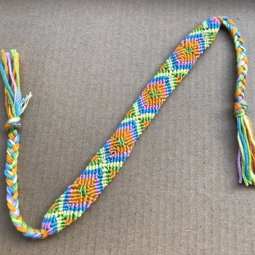 Плетеные браслеты в бразильском стиле бохо для женщин богемный винтажный