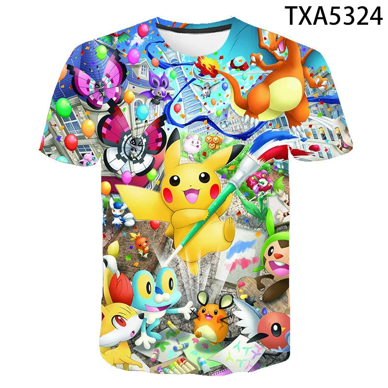 

Men Women Children Summer Short Sleeve Cartoon Anime Game Fashion 3D Print T-shirt Casual Boy Girl Kids Streetwear Cool Tops Tee