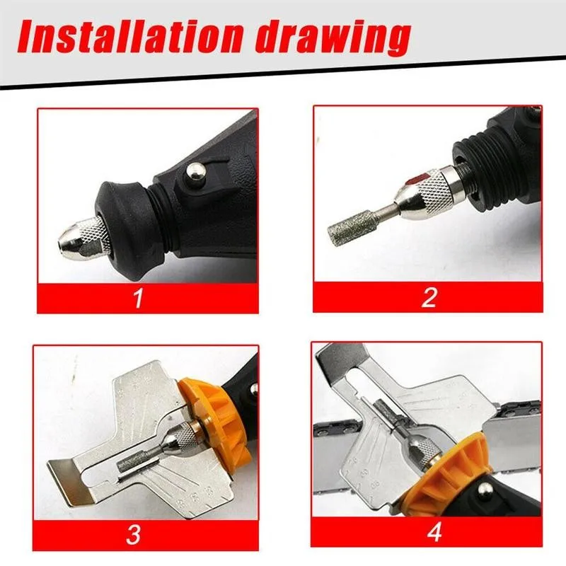 

Chainsaw Sharpening Kit Electric Grinder Chain Saw Grinder Sharpening Polishing Attachment Set Home Hardware Saw Chains Tool