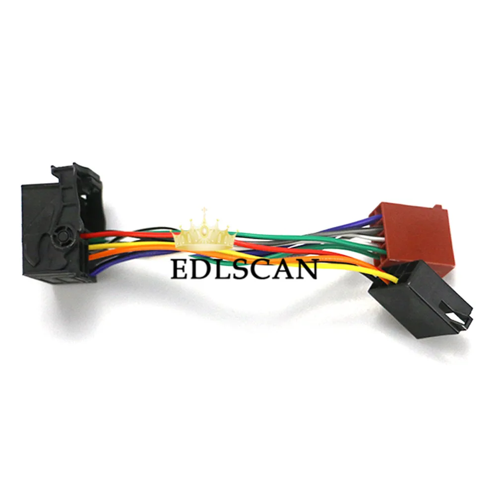 Автомобильный радиоразъем EDLSCAN для Volvo 2002 + переходник радиоприемника жгуты