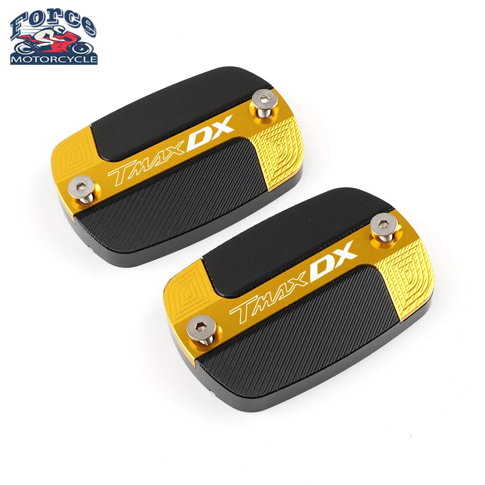 

LOGO "Tmax DX " Motorcycle Accessories High Quality CNC Brake Fluid Reservoir Cap Cove For Yamaha TMAX 530 DX 2017- 2019