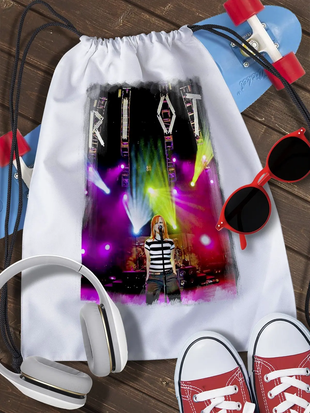 Pouch bag for shoes Paramore (парамор music rock pop hayley Williams)-609 | Drawstring Bags