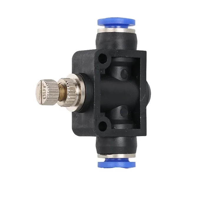 Клапан дроссельной заслонки SA 4 12 мм с контролем скорости потока воздуха трубный