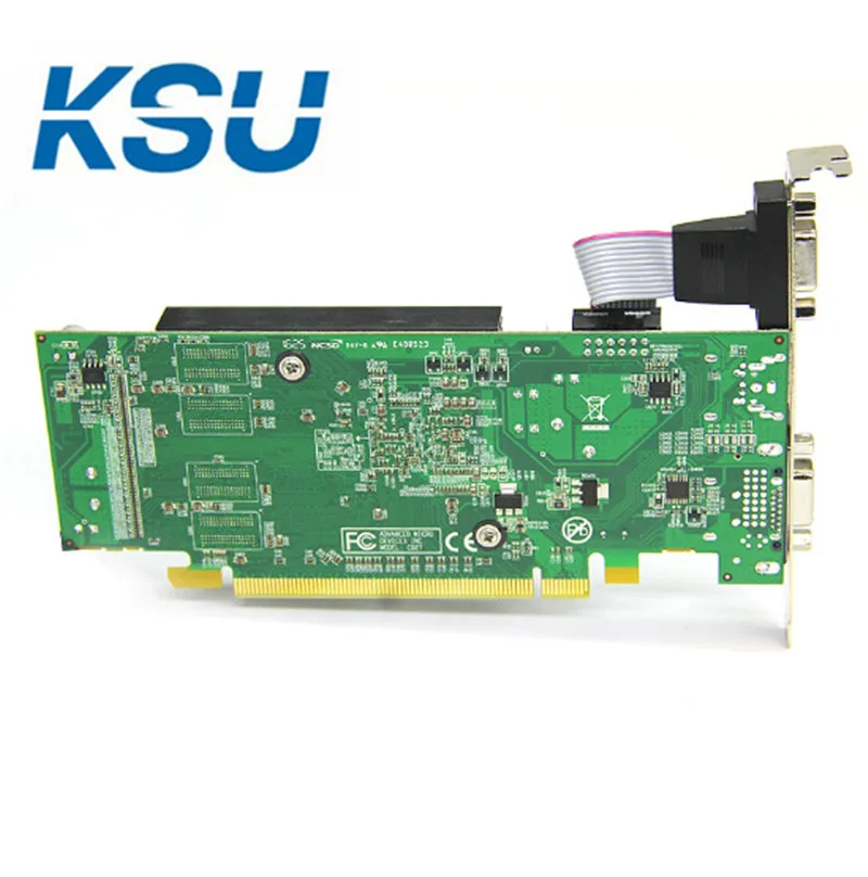 Высококачественная видеокарта HD6350 2G DDR3 PCIE 64 битная с двойным VGA + HDMI