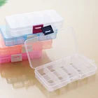 Пластиковые прозрачные шкатулки для хранения ювелирных изделий, 10 ячеек