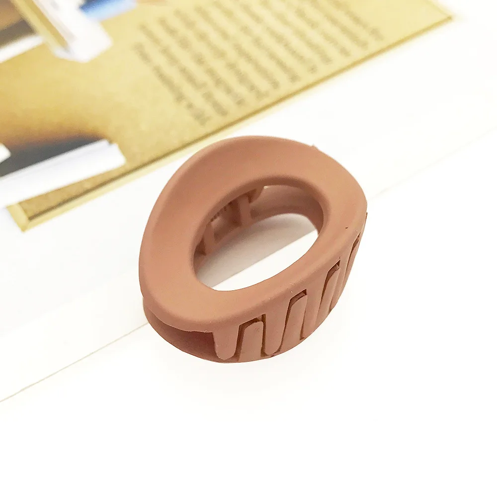 Женская заколка для волос в Корейском стиле матовая однотонная Заколка-краб