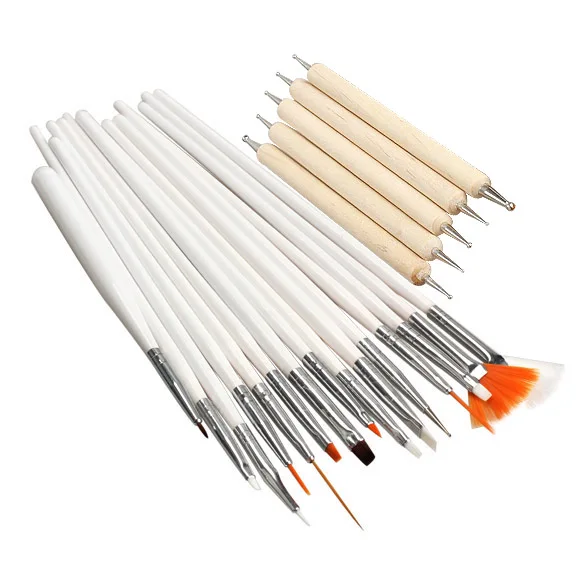 

20pcs Nail Art Design Painting Dotting Draw Pen Brushes Tool Kit Set NN