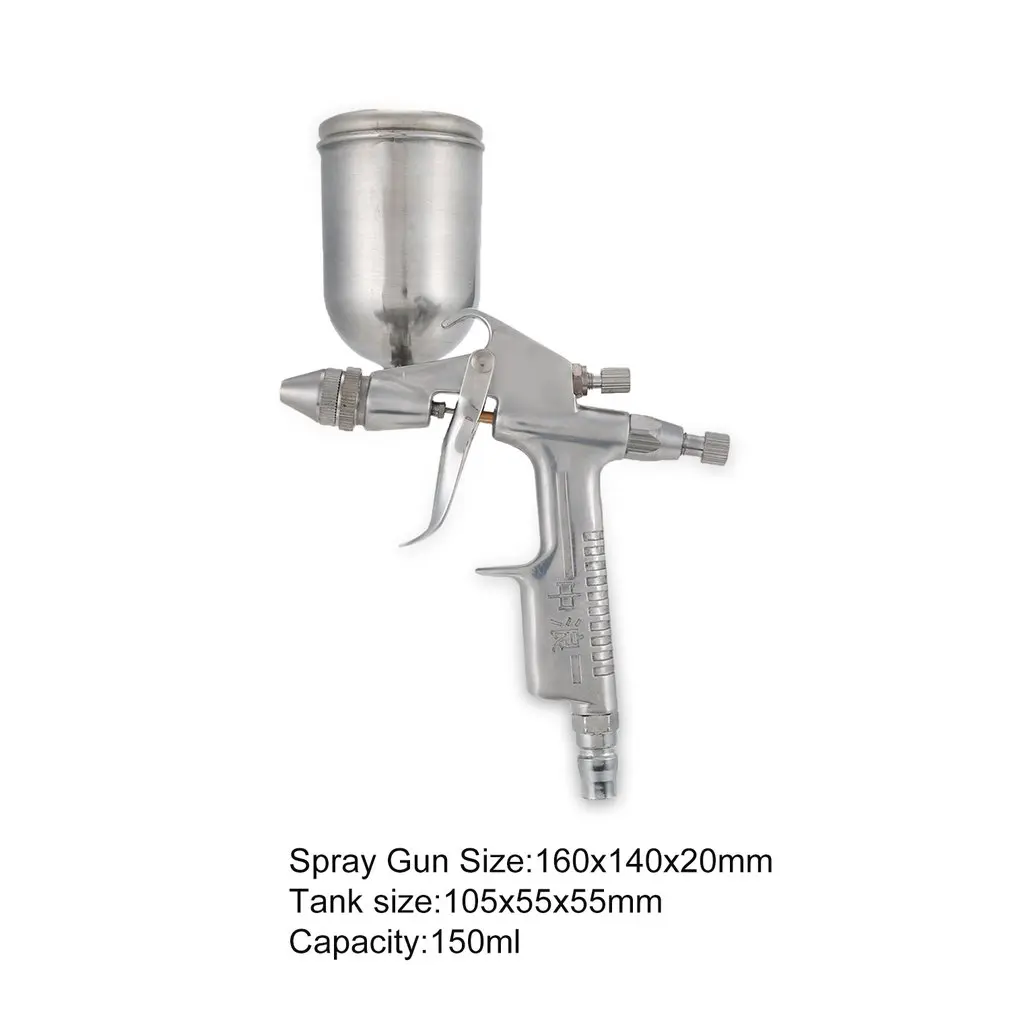 

K3 Air Painter Spray Gun Pneumatic 0.5mm Nozzle 150ML Airbrush Sprayer Painting Atomizer Tool With Hopper For Painting Cars