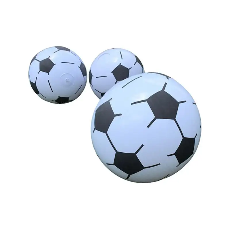 

4pcs Inflatable Football Toys Kids Beach Balls Toys Inflatable Soccers Toys outdoor lawn beach beach sand toys for children