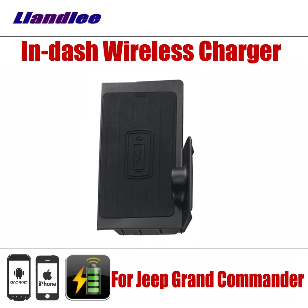 

Accessories Car Wireless Charger Storage For Jeep Grand Commander 2018-2019 Tray Pad Accessories Quickly Charger Storage Box