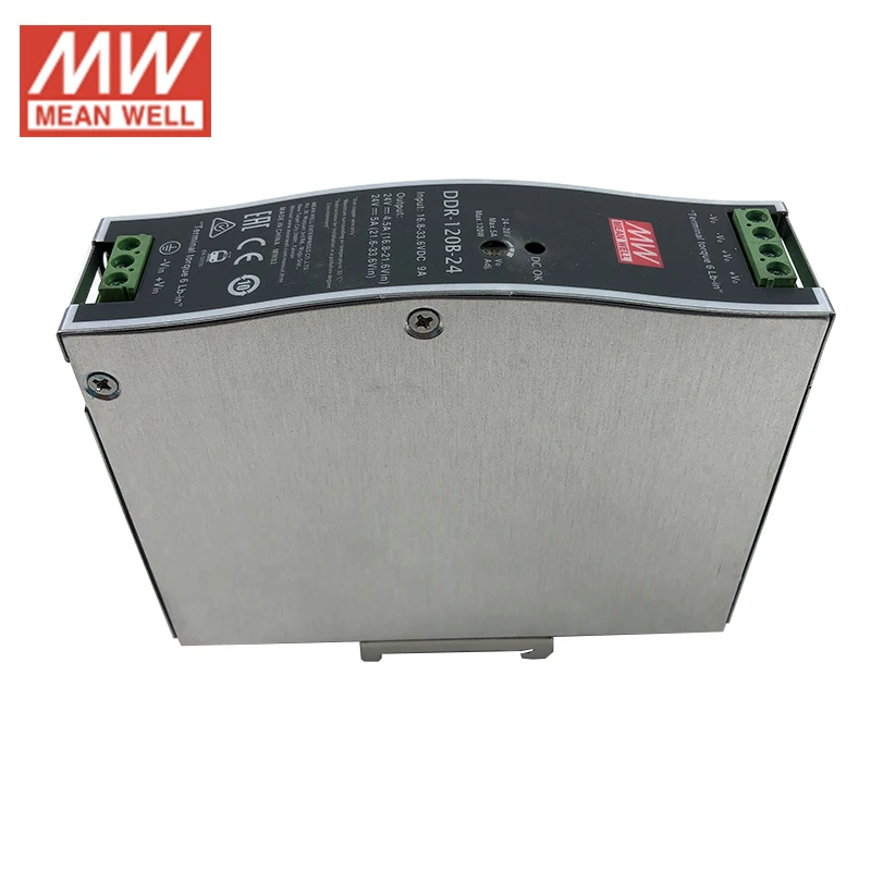 MEAN WELL DDR 120B 24 120 Вт din рейка Converter конвертер 16 8 ~ 33 6 В постоянного тока до 5A средняя