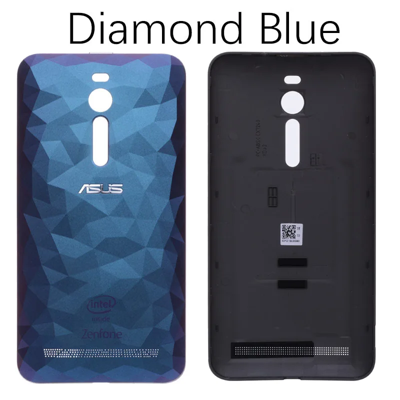 Diamond Blue Задний корпус для ASUS Zenfone 2 ZE551ML задняя крышка Батарейная дверь кнопка питания ze551ml запасные части - Цвет: Diamond Blue