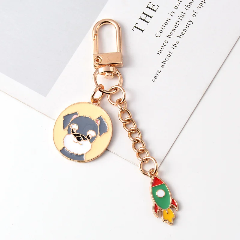 

Cartoon Key Ring Fashion Jewelry Key Chains Pendant Chenery Dog Pendant Schoolbag Ornaments for Students