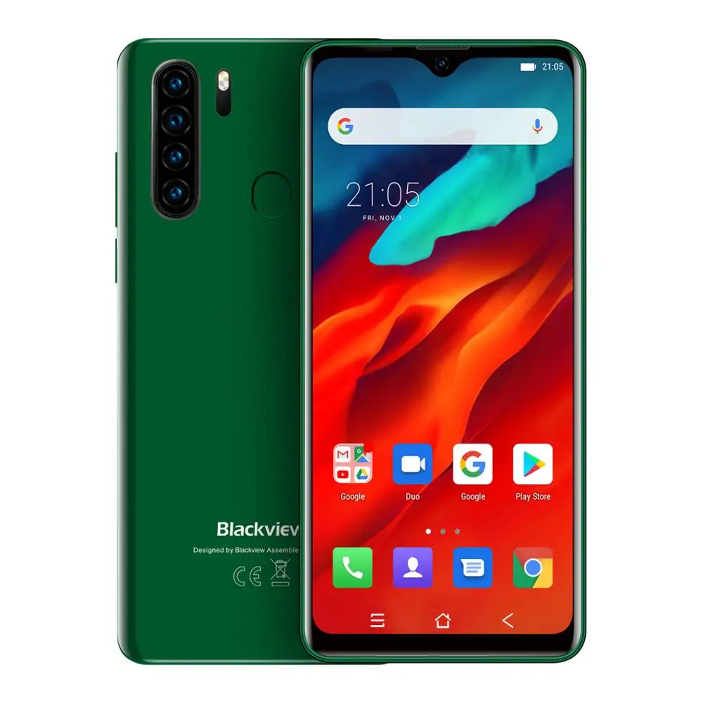 Мобильный телефон Blackview A80 Pro экран 6 49 дюйма 4 Гб + 64 ГБ | Мобильные телефоны и