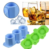 3 hole silicone plaster mold wine glass silicone ice tray cactus flower pot concrete mold ice tray mold ice cube tray