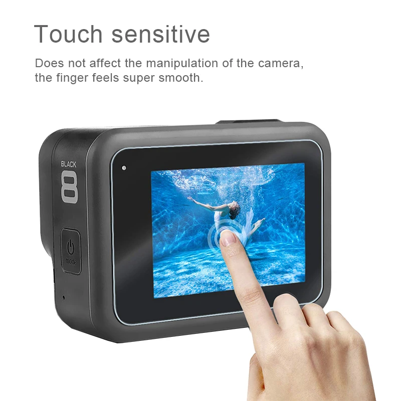 Защитная пленка для экрана GoPro Hero 8 черные аксессуары защитная закаленное стекло