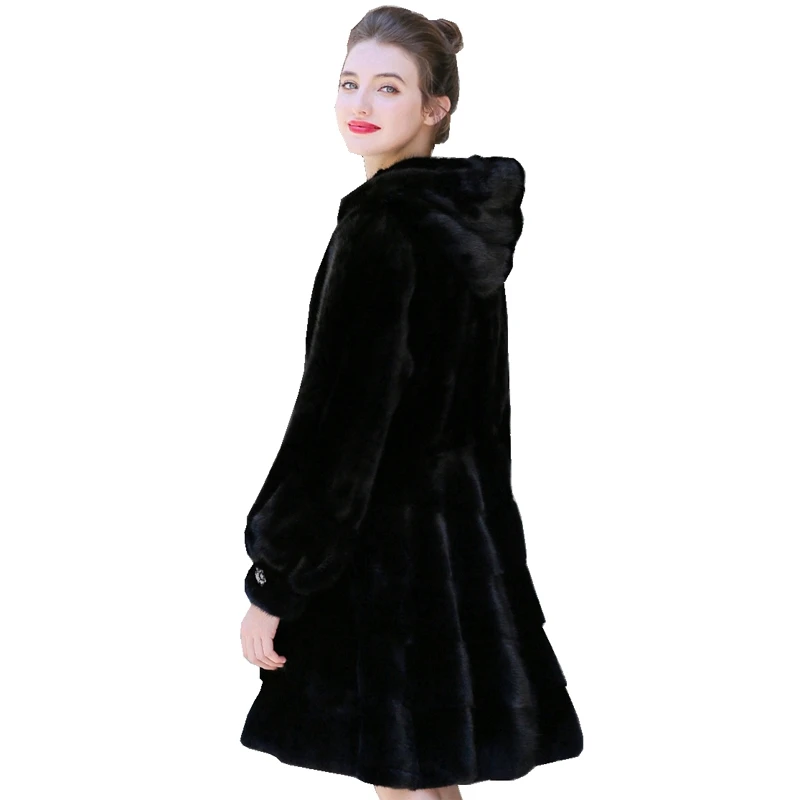 Женская зимняя длинная куртка с капюшоном размеры до 5XL|Шубы и дубленки| |